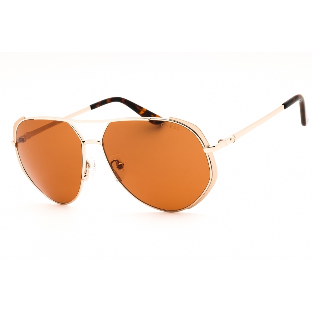 NWT Guess GU00219-32E Gold Aviator 59mm Sunglasses